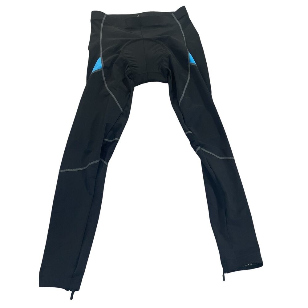 Santic Men's Cycling Pants Size Large Padded Seat Ankle Zip Stretch NEW